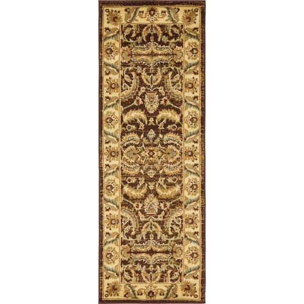 Unique Loom Voyage Hickory Brown 2' 2 x 6' 0 Runner Rug
