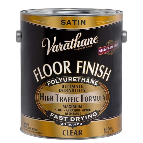 Varathane 1 gal. Clear Satin Oil-Based Floor Finish Polyurethane