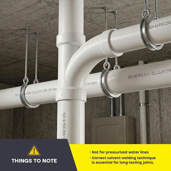 PLUMBFLEX 2 in. x 1-1/2 in. Rigid PVC DWV Wye & 1/8 Bend 45° Elbow