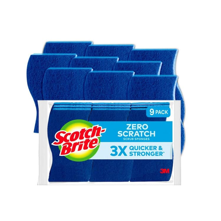 Scotch-Brite Zero Scratch Scrub Sponge (9-Pack)