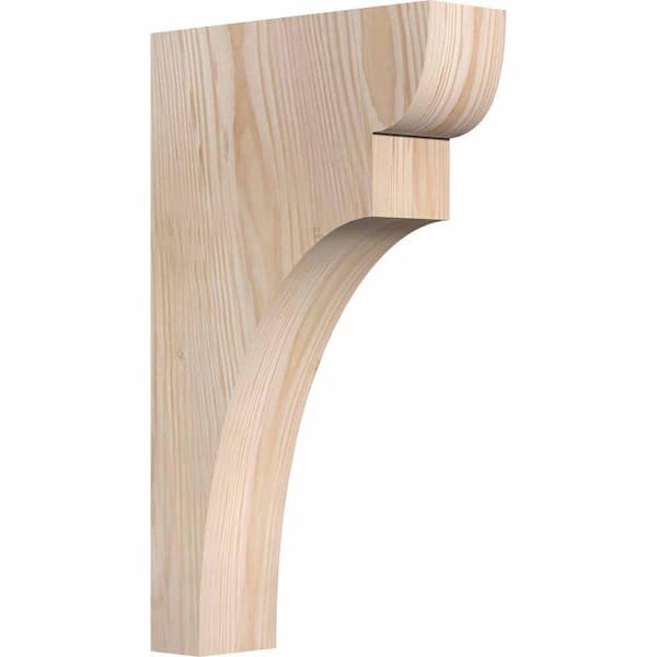 Ekena Millwork 3-1/2 in. x 12 in. x 20 in. Douglas Fir Yorktown Smooth Corbel