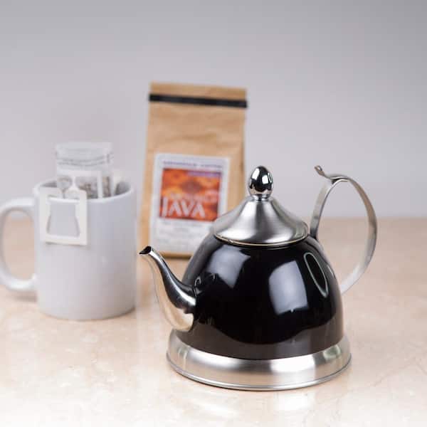 1 Qt. Nobili-Tea Stainless Steel Tea Kettle with Removable Infuser