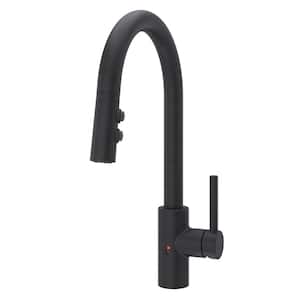 Stellen Single-Handle Electronic Pull-Down Sprayer Kitchen Faucet with React Touchless Technology in Black