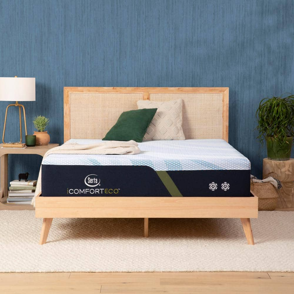 iComfortECO F15GL Twin XL Firm 12.5 in. Mattress Set with 9 in. Foundation -  Serta, 500806158-9920