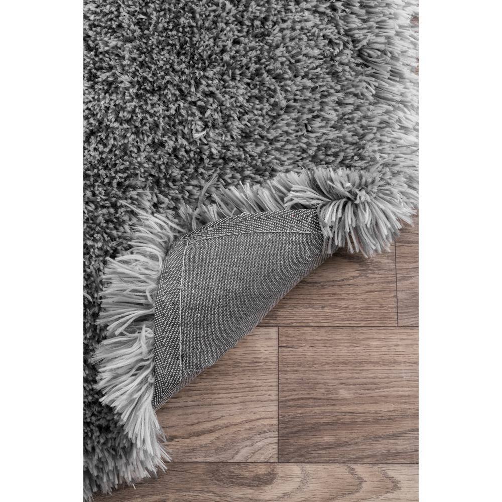 Reversible Handmade Tufted Gray Shag Area Rug 3' x 5'