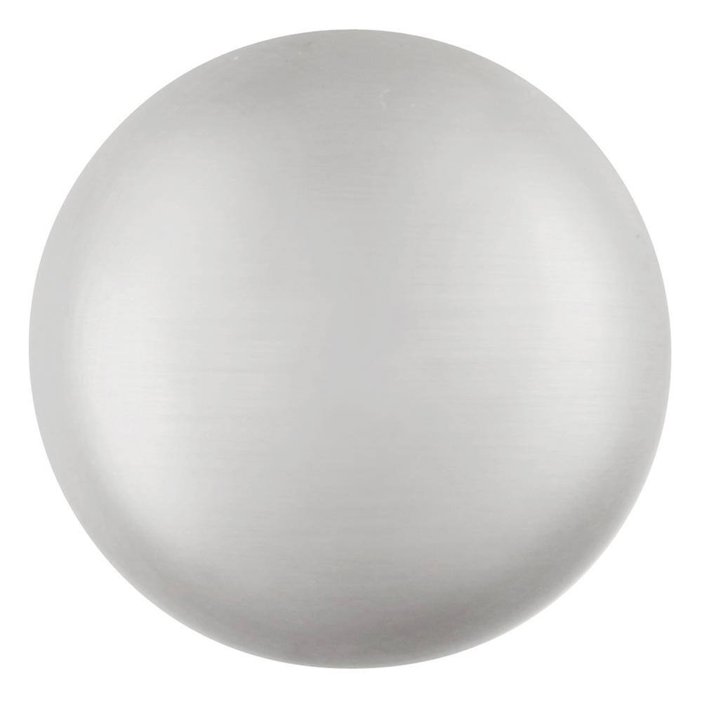 Brushed Nickel Round Mushroom Cabinet Knob 1-1/4 Inch