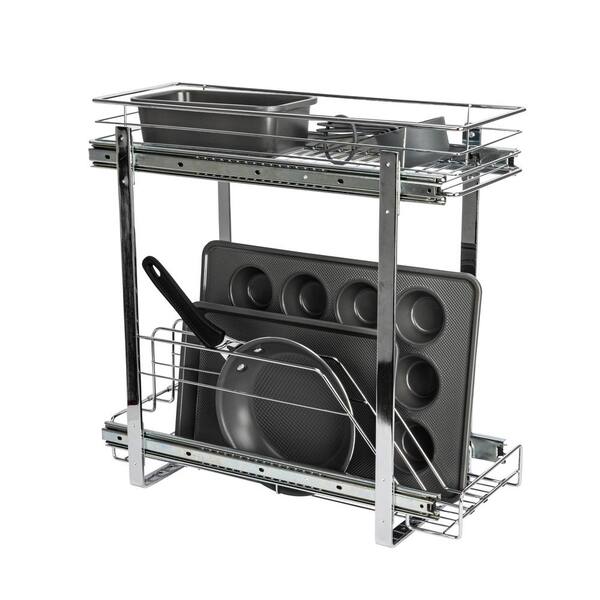 HOUSEHOLD ESSENTIALS Glidez Chrome Cookware and Bakeware 2Tier Steel