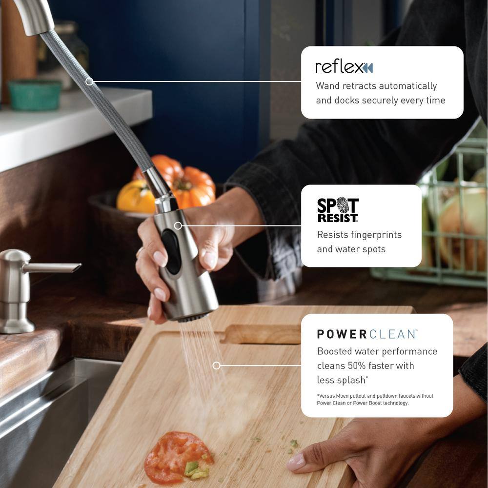 Stainless Steel Touchless Pull-Down Kitchen Faucet with Spray