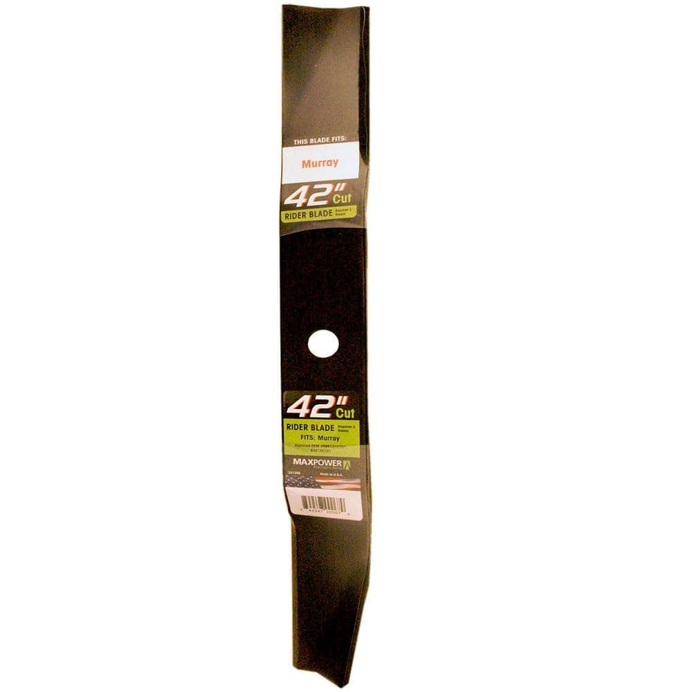 MaxPower High Lift Mower Blade for 42 in. Cut Murray Mowers Replaces OEM #'s 92418E701, 095101E701 and 92418