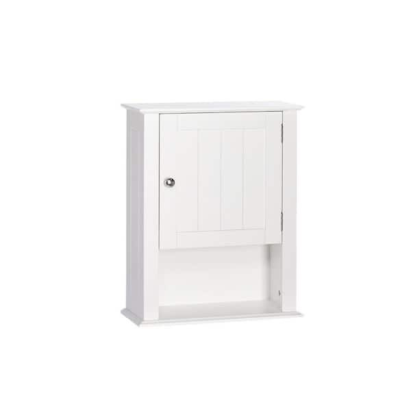 Photo 1 of Ashland 16-1/2 in. W x 20 in. H x 7 in. D Bathroom Storage Wall Cabinet in White