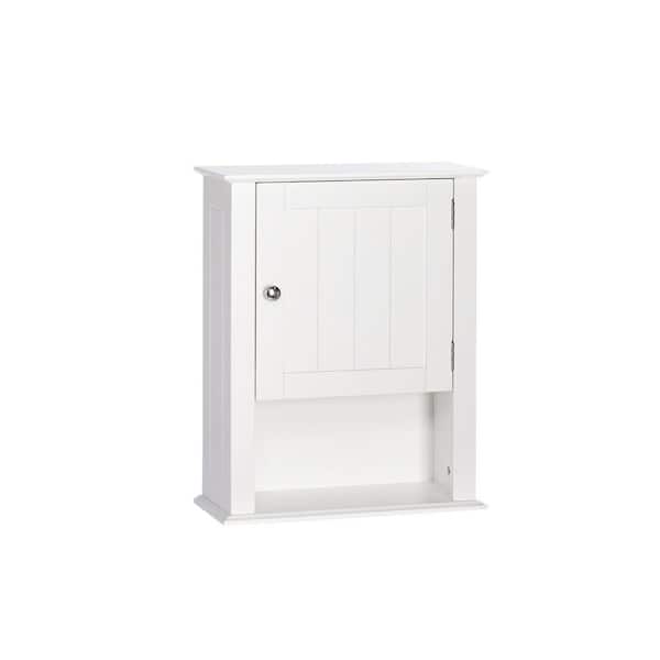Ashland 16.5 in. W x 20 in. H x 7 in. D Bathroom Storage Wall Cabinet and Laundry Medicine Cabinet in White