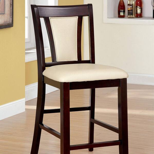 Brent II Counter Ht. Chair in Dark Cherry finish