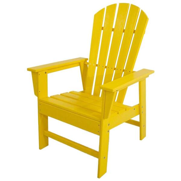 POLYWOOD South Beach Lemon All-Weather Plastic Outdoor Dining Chair