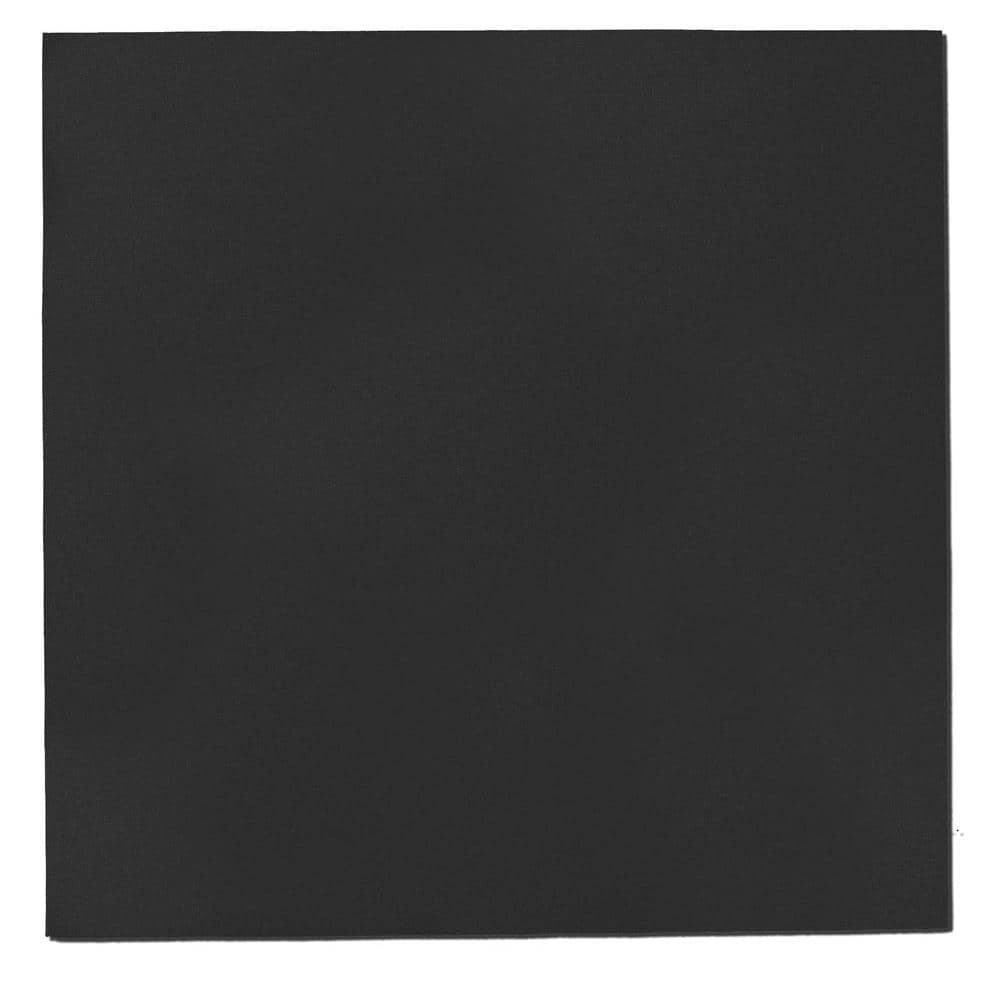 Black Fabric Square 24 in. x 24 in. Sound Absorbing Acoustic Panels (2-Pack