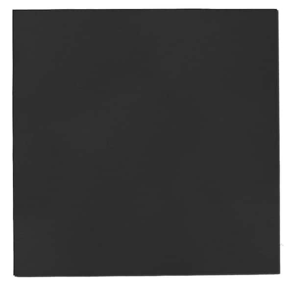 Unbranded Black Fabric Square 24 in. x 24 in. Sound Absorbing Acoustic Panels (2-Pack)