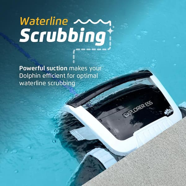 Dolphin Explorer E55 Automatic Robotic Pool Vacuum Cleaner-Ideal