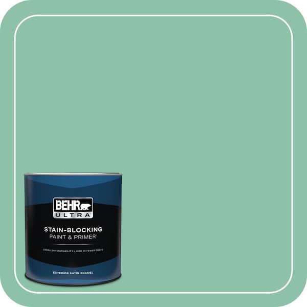 BEHR ULTRA 1 qt. Home Decorators Collection #HDC-WR14-8 Spearmint Frosting Satin Enamel Exterior Paint & Primer