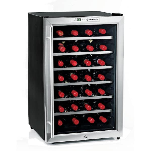 Wine Enthusiast 28-Bottle Silent Wine Cooler-DISCONTINUED
