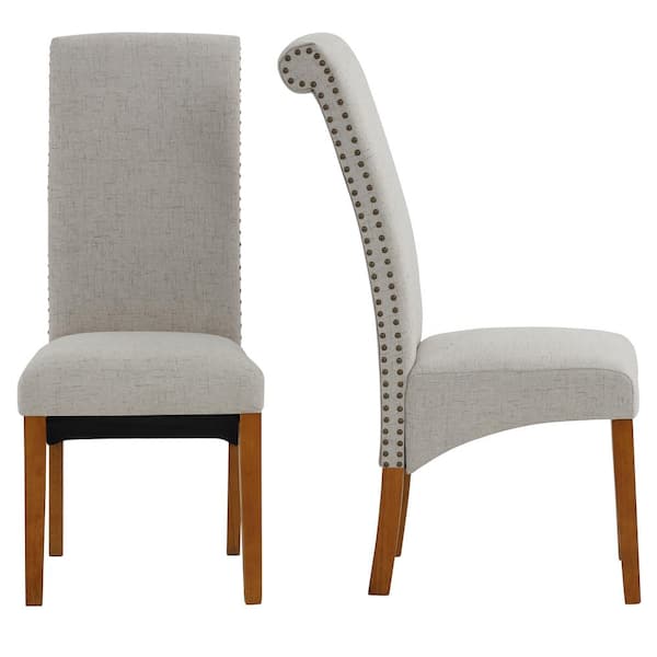 high back scroll dining chairs