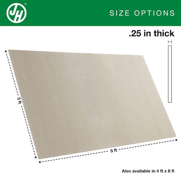 Hardie Backer 1/4 in. x 3 ft. x 5 ft. Cement Backer Board