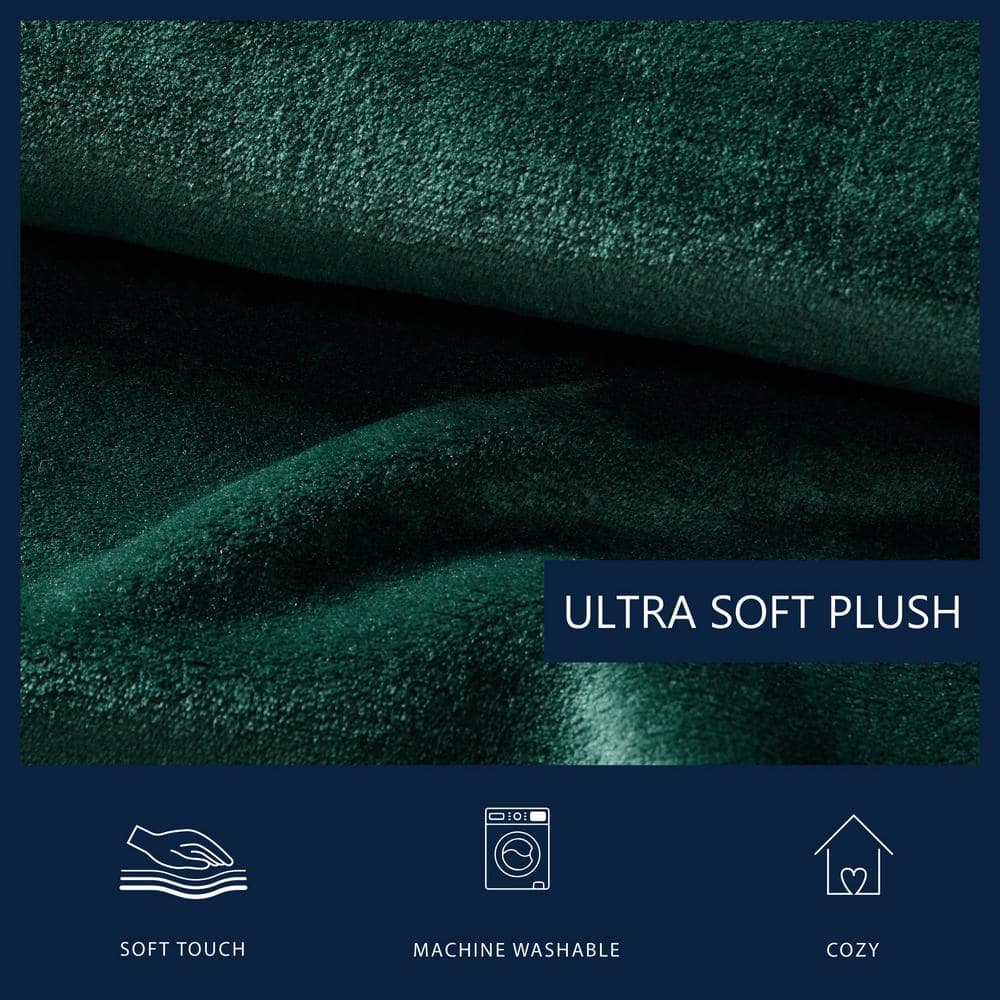 Forest Green Ultra Soft Plush Fleece Full Blanket