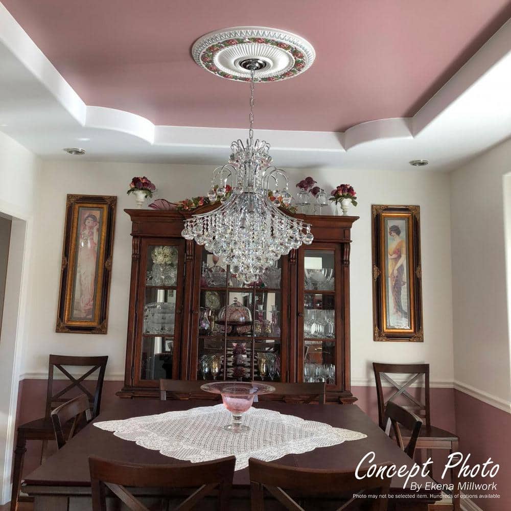 Iridescent Gold Decorative Ceiling Medallion