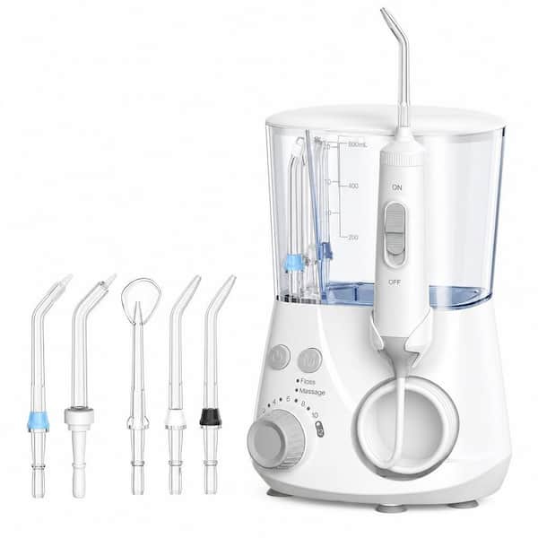 Advanced Water Flosser for Teeth with 2 Modes and 12 Pressure Settings for Home Use in White 1-Pack
