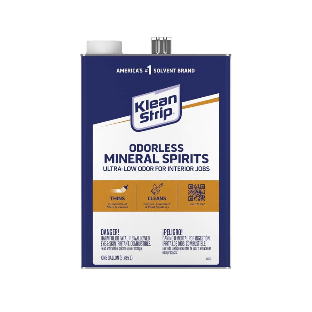 Klean-Strip 1 gal. Odorless Mineral Spirits Thins Oil-Based Paint, Stain  and Varnish GKSP94006 - The Home Depot