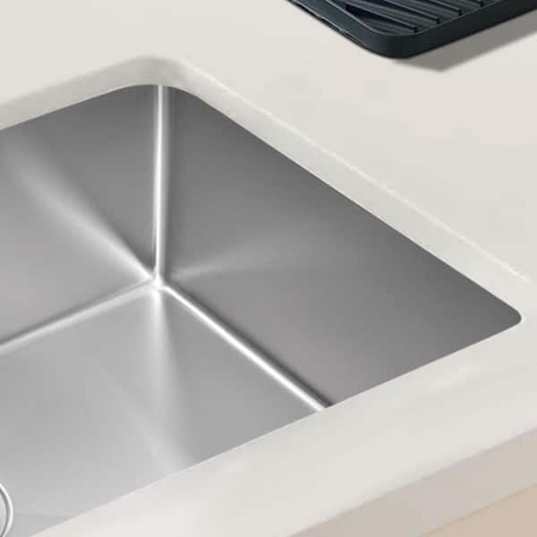 Satico Amuring Stainless steel 32 in. Single Bowl Undermount