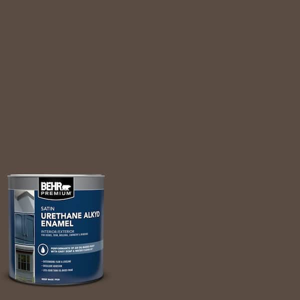 BEHR PREMIUM PLUS 1 gal. #MQ2-39 Rare Wood Semi-Gloss Enamel Low