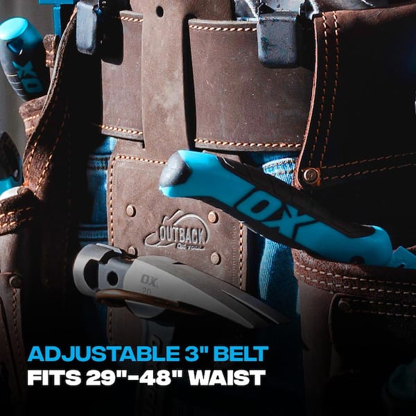 OX TOOLS Pro 4-Piece Oil-Tanned Leather Construction Rig OX TOOLS Pro 4-Piece Oil-Tanned Leather Construction Rig