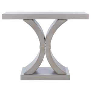 Dryden 39.5 in. Grey Rectangle Wood Console Table