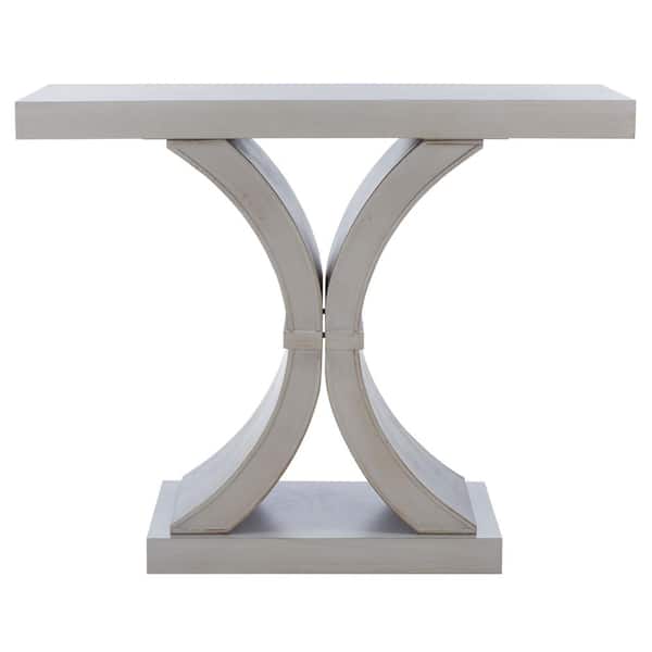 SAFAVIEH Dryden 39.5 in. Grey Rectangle Wood Console Table