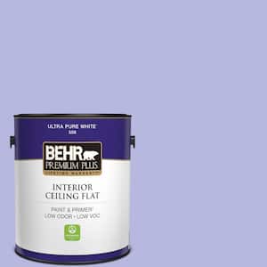 1 gal. #P550-3 Lavender Cloud Ceiling Flat Interior Paint