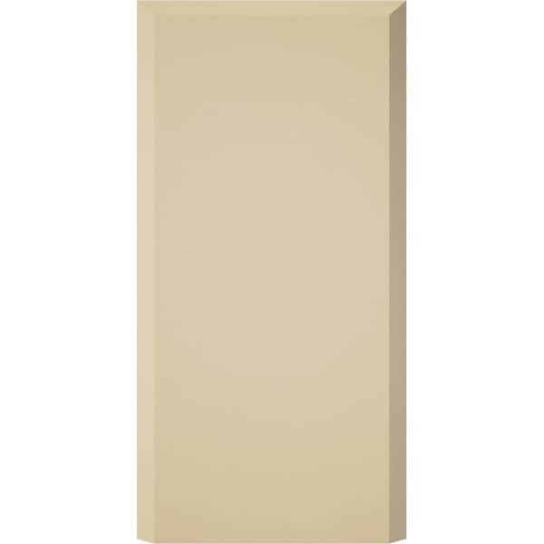 Ekena Millwork 3-1/2 in. W x 7 in. H x 1 in. P Standard Foster Plinth Block with Beveled Edge (2-Pack)