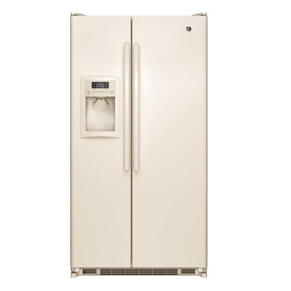 GE 24.7 cu. ft. Side by Side Refrigerator in Bisque