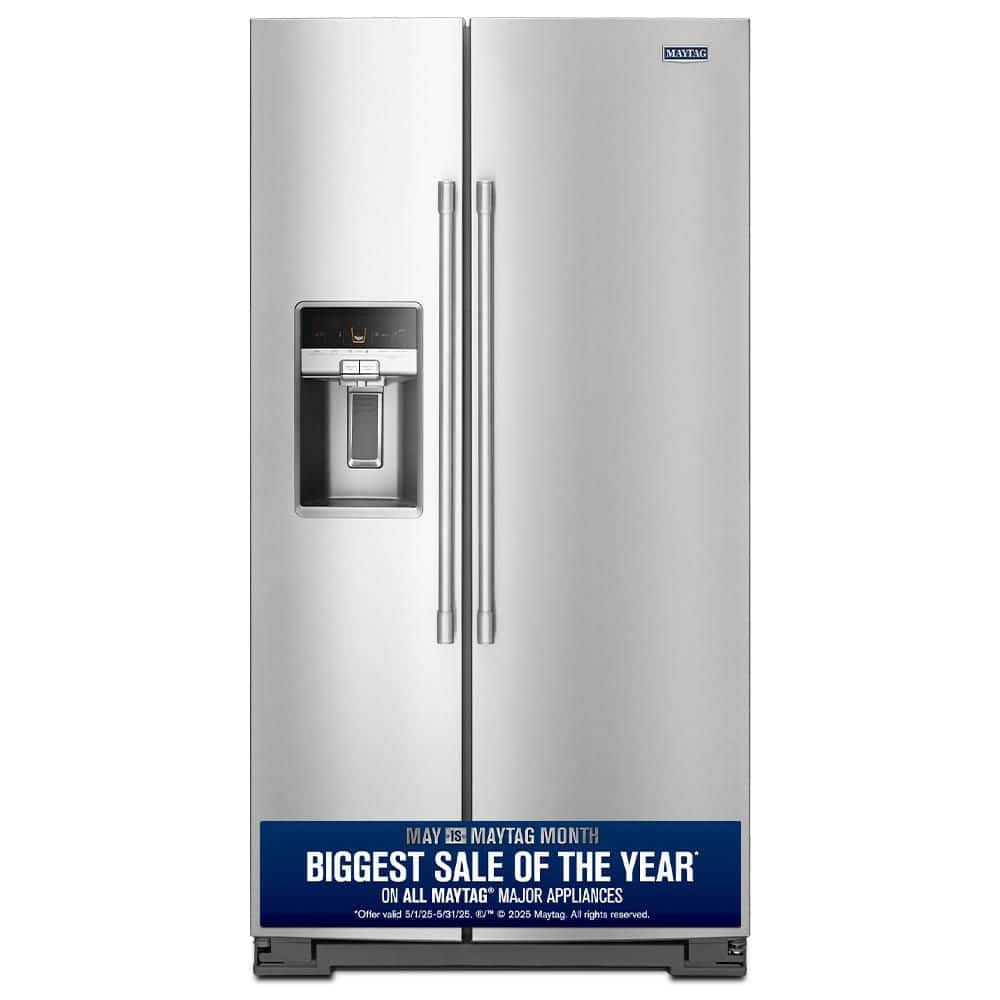 21 cu. ft. Side by Side Refrigerator in Fingerprint Resistant Stainless Steel, Counter Depth