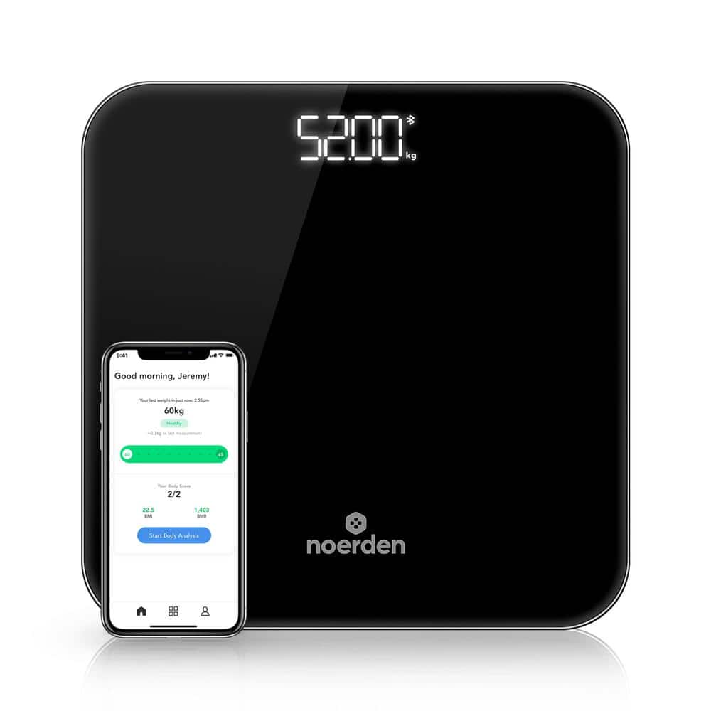 NOERDEN Bluetooth Smart Body Scale with 13-Metrics in Black