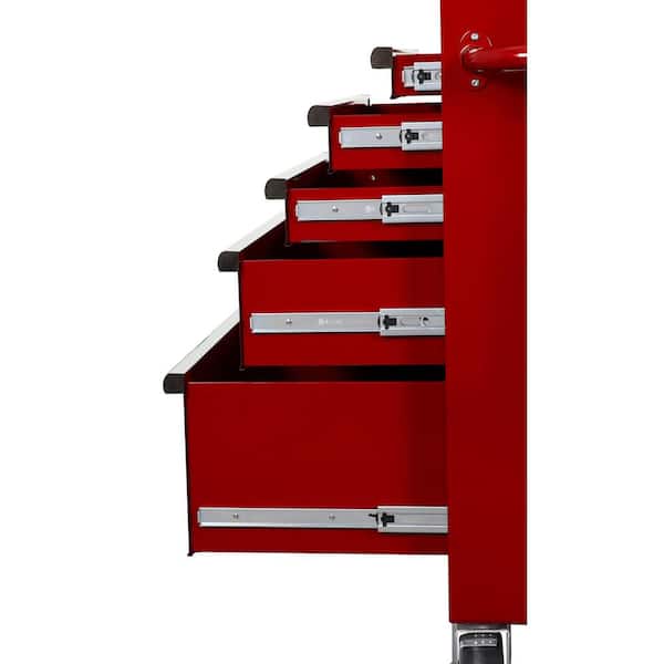 Husky - Tool Storage 27 in. W x 18 in. D Standard Duty Red Rolling Tool Chest Combo