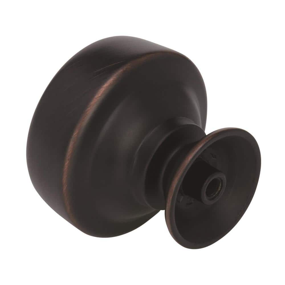 Oil Rubbed Bronze 1-5/8" Round Cabinet Knob with Mounting Hardware
