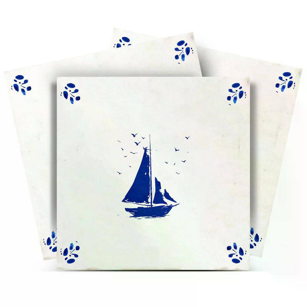 Blue D80 4 in. x 4 in. Vinyl Peel and Stick Tile (24 Tiles, 2.67 sq. ft. /pack) price history on PriceWatchPro