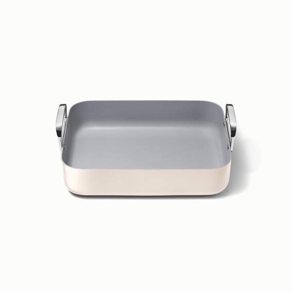 CARAWAY HOME Square 1-Piece Roasting Pan with Rack Cream