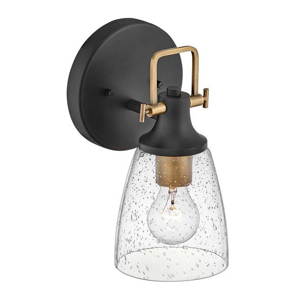HINKLEY - Easton 6.0 in. 1-Light Black Vanity Light