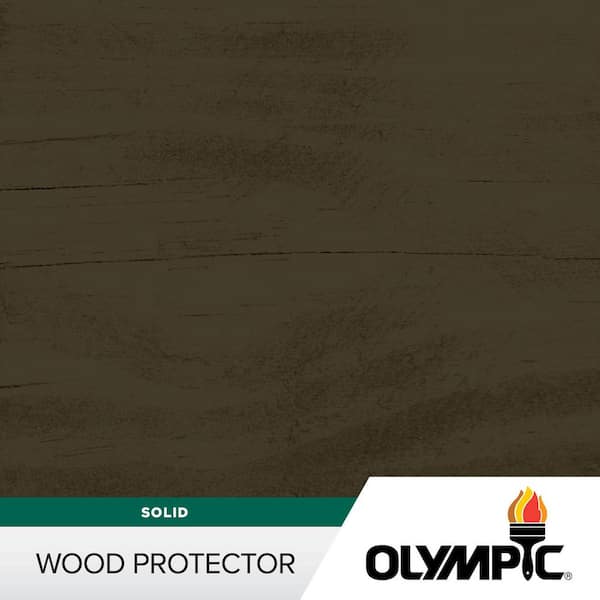 Olympic Wood Protector 1 gal. SC-1046 Mink Exterior Solid Stain Plus Sealer in One