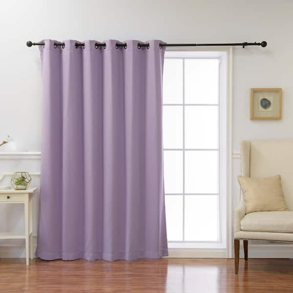 Best Home Fashion Lavender Grommet Blackout Curtain - 80 in. W x 96 in. L