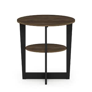 Jaya 19.5 in. Columbia Walnut Oval End Table