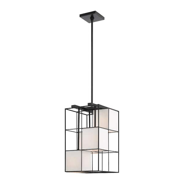 Livex Lighting Trondheim 4 Light Black Pendant Chandelier