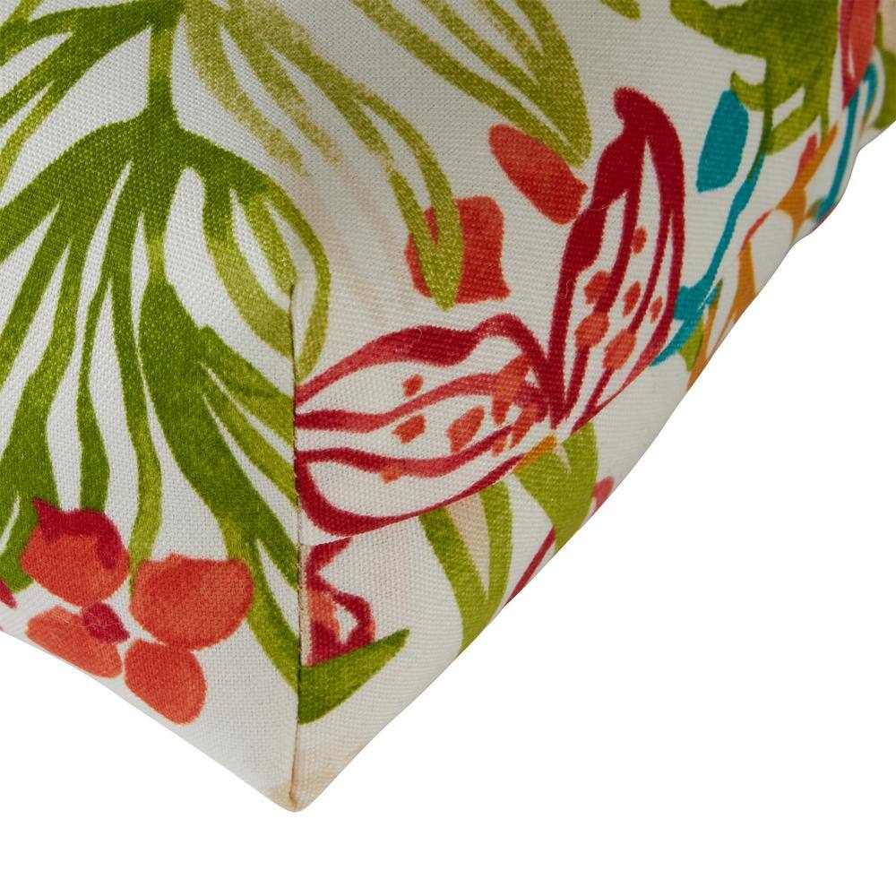 Breeze Floral 20" x 20" Polyester Outdoor Dining Chair Cushion