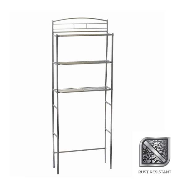 Glacier Bay 34 in. W x 23 in H x 10 in. D Metal 3Shelf Over the Toilet