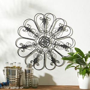 23.75 in. H Traditional Iron Scroll Wall Decor